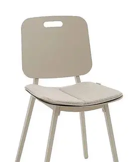 Hliníková stolička SORELLA vr. podsedáku (ivory)