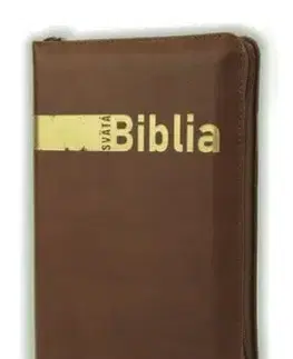 Biblia, Roháčkov preklad, 2020, hnedá, so zipsom, s indexmi