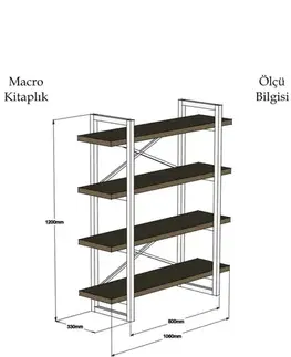 Knižnica Makro - Walnut