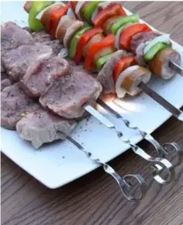KOLIMAX ČR Ihla grilovacia, nerezová, 50cm, sada 4ks, KOLIMAX
