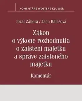 Zákon o výkone rozhodnutia o zaistení majetku a správe zaisteného majetku - Jozef Záhora, Jana Bálešová