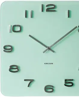 Nástenné hodiny Karlsson KA5488PG Vintage pastel green 35cm Poškodené 