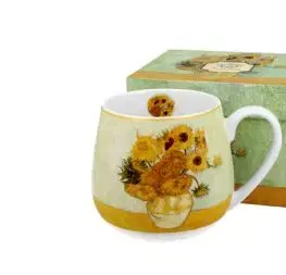 Porcelánový sudový hrnček V. van Gogh - Sunflowers 430 ml
