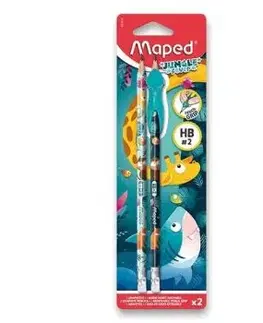 Ceruzka MAPED Jungle Fever s gumou 2 ks + nadstavec
