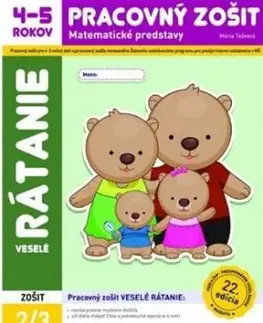 Veselé rátanie - Pracovný zošit 4-5 rokov - Mária Tašková