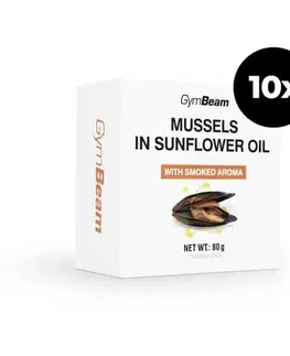 GymBeam Slávky v slnečnicovom oleji s údenou príchuťou