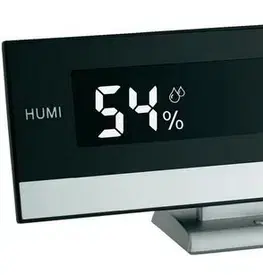 Digitálne stolové hodiny s teplomerom / vlhkomerom TFA 602011, 2