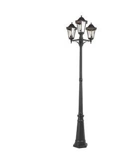Vidiecka vonkajšia lampa čierna IP44 - New Orleans 3