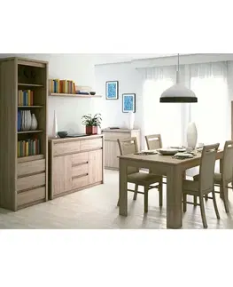 KONDELA Norty Typ 7 vitrína dub sonoma