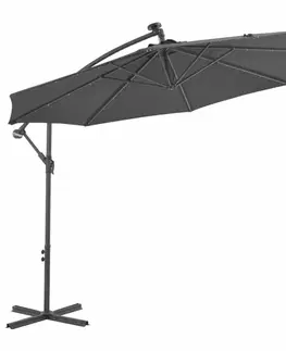 Konzolový slnečník s LED svetlami Ø 300 cm