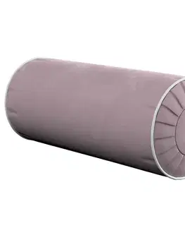 Dekoria Vankúš na kolieskach s výstupkami s lemovaním, Gammelrosa, Velvet, 704-14