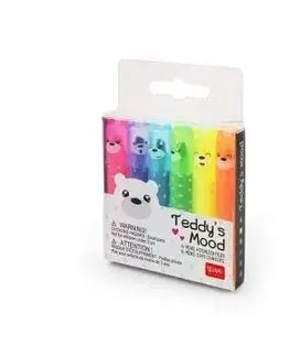 Legami Sada mini zvýrazňovačov Teddy´s Mood 6ks EXTRAORDINARY STATIONERY - Legami