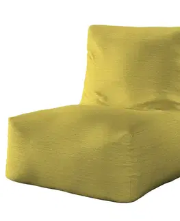 Dekoria Sedací vak v tvare kresla - jednofarebný, zelená, 87 x 31 x 75 cm, Chenille, 162-25