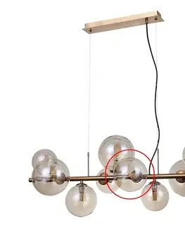  - Náhradné sklo k lustru a nástennému svietidlu CANELLO G9 pr. 13 cm hnedá CZ.PND-406007-HBR.13