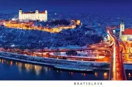 (A6) Pohľadnica panoráma Bratislava e07 (prišla zima)