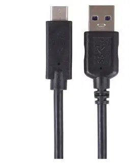 EMOS USB kábel 3.0 A/M - USB 3.1 C/M 1m čierny, Quick charge