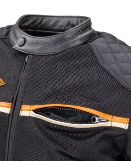 W-TEC 2Stripe čierno-béžovo-oranžová II - XL