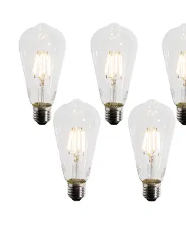 Sada 5 LED žiaroviek E27 A60 so súmrakovým senzorom 4W 400 lm 2200K
