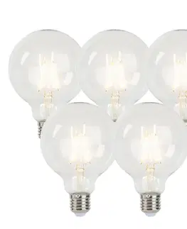 Sada 5 stmievateľných LED žiaroviek E27 G95 5W 470lm 2700K