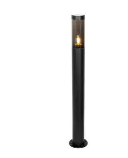 Moderné čierne vonkajšie stojanové svietidlo 80 cm IP44 - Rox