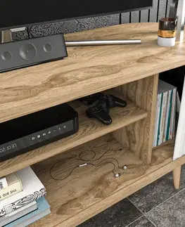 TV stolík Stor - Oud Oak, White