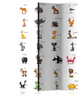 Paraván Learning by playing (animals) Dekorhome