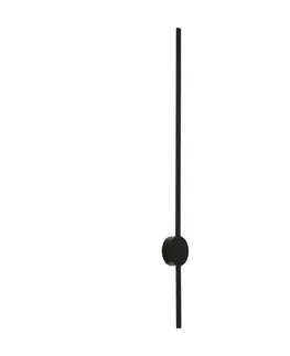 Moderné nástenné svietidlo čierne 100 cm vrátane LED - Clockwise
