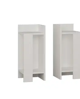 Nočný stolík Elos White, 2 ks