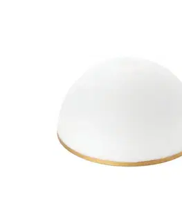 Orion Náhradné sklo k lustru a stojacej lampe OLD LAMP E27 pr. 30 cm biela/zlatá Glas 1838/30