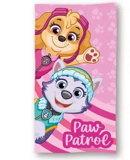 Detská osuška PAW PATROL ružová 70X140cm Setino Tiahome
