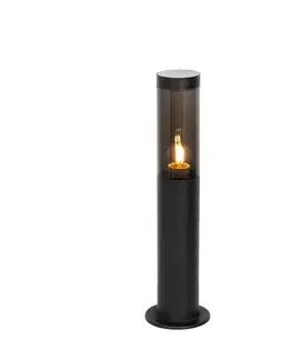 Moderné vonkajšie stĺpové svietidlo čierne 45 cm IP44 - Rox