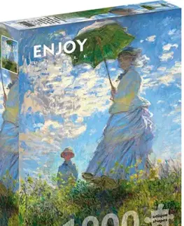 Puzzle Claude Monet: Woman with a Parasol 1000 Enjoy