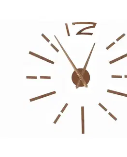 3D Nalepovacie hodiny DIY Clock BIG Time L, ČIERNE 80-130cm