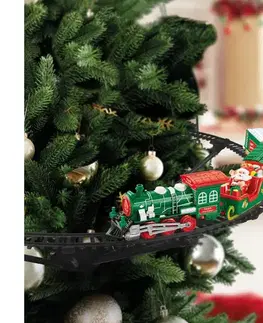  LED Vianočná dekorácia LED/2xAA pr. 80 cm vláčik na stromček DA00352