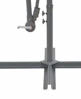 Konzolový slnečník s LED svetlami Ø 300 cm