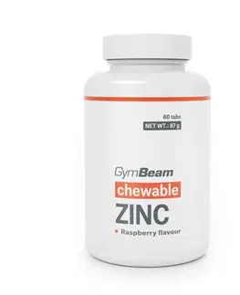 GymBeam Zinok, tablety na cmúľanie malina