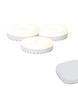 Sada 3 inteligentných stmievateľných LED žiaroviek GX53 9W 806LM 2700K-6500K vrátane Zigbee Smart Hub