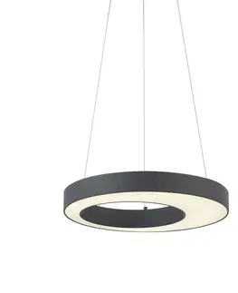 Moderné závesné svietidlo čierne 50 cm vrátane LED 3-stupňové stmievateľné - Organici