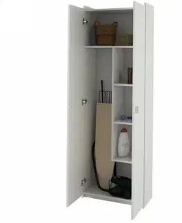 KONDELA Natali Typ 6 kombinovaná skriňa biela