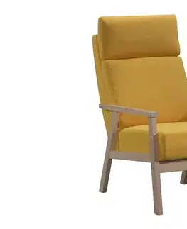 RELAX 1 čalúnené kreslo, žlté