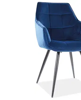 LAILA čalúnená stolička, granátová bluvel 86