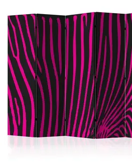 Paraván Zebra pattern (violet) Dekorhome