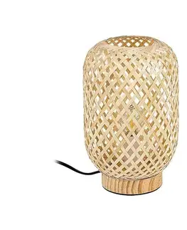 Rabalux 74016 - Stolná lampa ALINAFE 1xE14/25W/230V ratan 74016