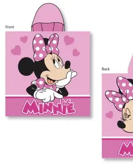 Detské pončo MINNIE MOUSE 55x110cm Faro Tiahome
