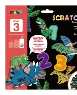 Škrabacie obrázky Level 3 Dinosaury - Avenir