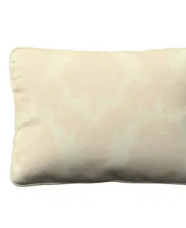 Dekoria Gabika so šnúrkou, obliečka 60x40cm, béžová tkanina s vytkaným ornamentom , 60 x 40 cm, Damasco, 613-01