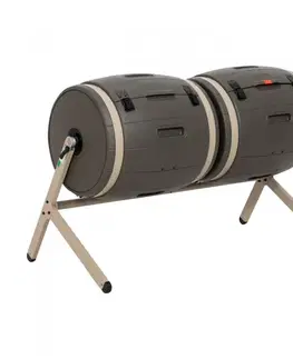 Dvojitý rotačný kompostér 380l Dekorhome