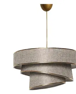 Závesný luster Couper - Beige, Gold