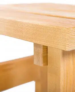 DEOKORK Masívna drevená záhradna stolička TEA 03 hrúbka 38 mm