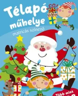 Télapó műhelye - matricás színező
